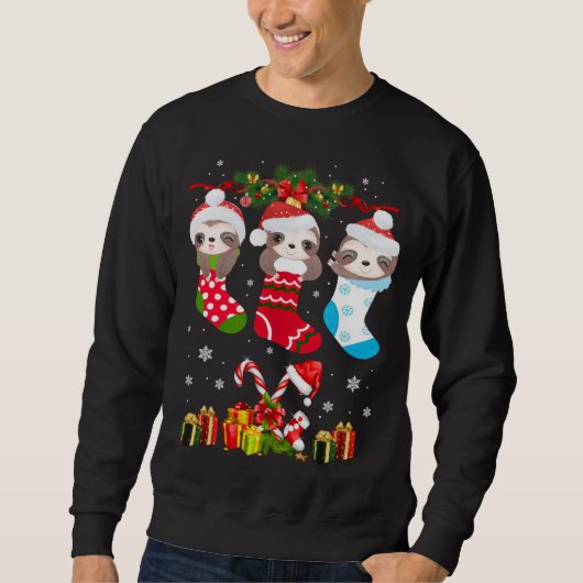 Sleuf met kerstsocket - Sinterhat - kerstlampjes T Trui (Voorkant)