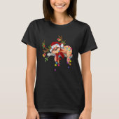 Sleuf met kerstverlichting t-shirt (Voorkant)