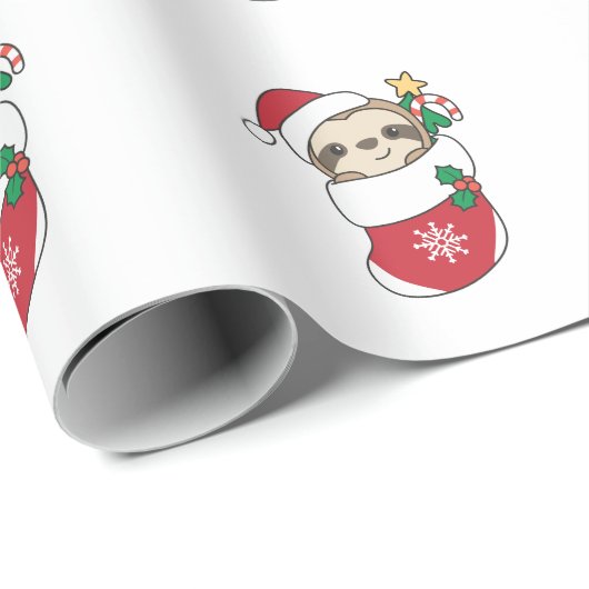 Sleuf met kerstwinter winterdieren cadeaupapier (Rol Hoek)