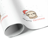 Sleuf met kerstwinter winterdieren cadeaupapier (Rol Hoek)