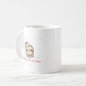 Sleuf met kerstwinter winterdieren koffiemok (Voorkant links)