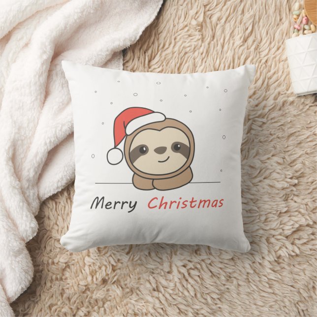 Sleuf met kerstwinter winterdieren kussen (Deken)