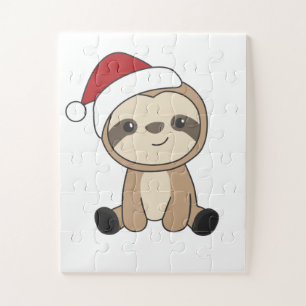 Sleuf met kerstwinter winterdieren legpuzzel
