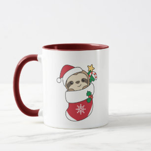 Sleuf met kerstwinter winterdieren mok