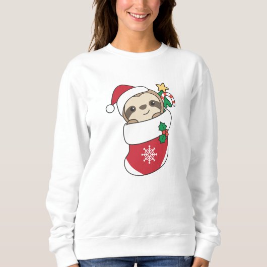 Sleuf met kerstwinter winterdieren trui (Voorkant)