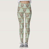 Sleuf met knoppen leggings (Voorkant)