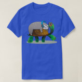 Sleuf met ledige schuifwiel met luie sleuf t-shirt (Design voorkant)