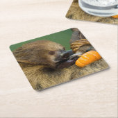 Sleuf met pompoen kartonnen onderzetters (Schuin)