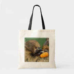 Sleuf met pompoen tote bag