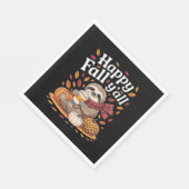 Sleuf met pompoenkruid blij Herfst Yall herfst Servet (Hoek)