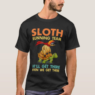Sleuf met team grappigere sportschildpad voor mann t-shirt