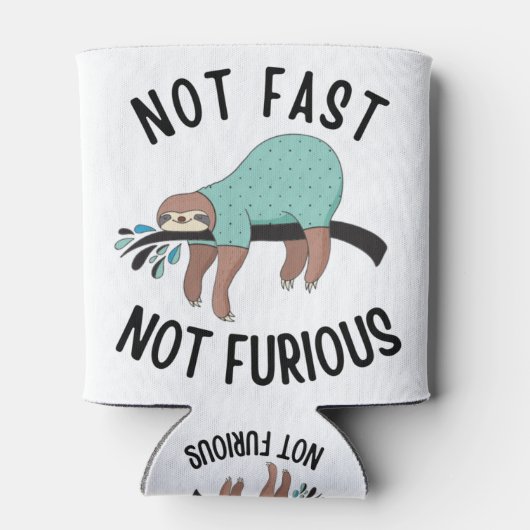 Sleuf niet snel, niet woedend blikjeskoeler (Achterkant)