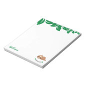 Sleuf om | Botanische bladeren Funny Personalized Notitieblok (Linkerzijde)