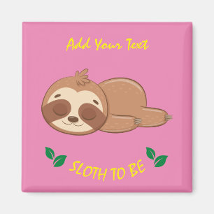 Sleuf om Cute Slaping Sleuf Pink Sjabloon Magneet