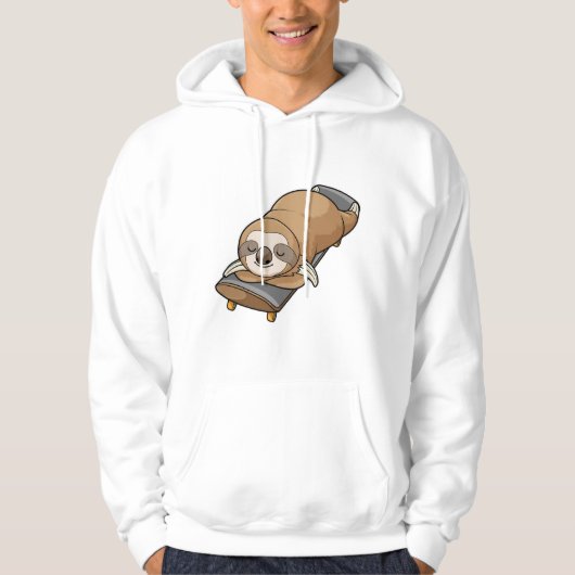 Sleuf om te slapen met skateboard hoodie (Voorkant)
