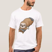 Sleuf om te slapen met skateboard t-shirt (Voorkant)