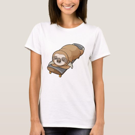 Sleuf om te slapen met skateboard t-shirt (Voorkant)