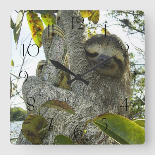 Sleuf omhoog een structuur vierkante klok (Voorkant)