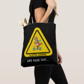 Sleuf omlaag | Funny Sloth Riding Scooter Sjabloon Tote Bag (Dichtbij)
