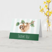 Sleuf onderaan Waterverf Dank u Kaart (Gele Bloem)