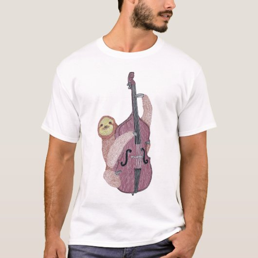 Sleuf op bass t-shirt (Voorkant)