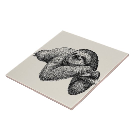 Sleuf op boom tegeltje (Zijkant)