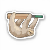 Sleuf op cricket met cricket bat sticker (Voorkant)