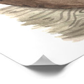 Sleuf op een bijkantoor Bananas Animal Name Poster (Hoek)