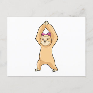 Sleuf op fitness-sport briefkaart