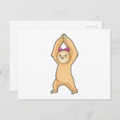 Sleuf op fitness-sport briefkaart (Voorkant / Achterkant)