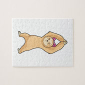 Sleuf op fitness-sport legpuzzel (Horizontaal)