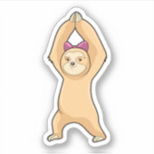 Sleuf op fitness-sport sticker (Voorkant)