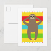 Sleuf op het strand briefkaart (Voorkant / Achterkant)