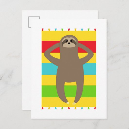 Sleuf op het strand briefkaart (Voorkant / Achterkant)