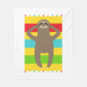 Sleuf op het strand fleece deken (Voorkant)