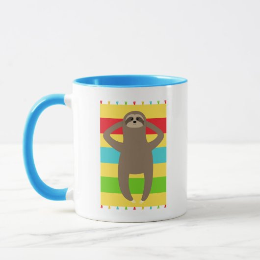 Sleuf op het strand mok (Links)