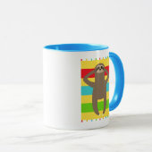 Sleuf op het strand mok (Voorkant rechts)