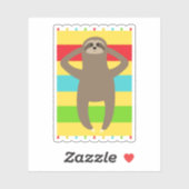 Sleuf op het strand sticker (Vel)