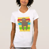 Sleuf op het strand t-shirt (Voorkant)