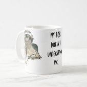 Sleuf op Kantoor Cartoon Coffee Mok (Voorkant links)