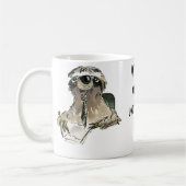 Sleuf op Kantoor Cartoon Coffee Mok (Links)