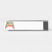 Sleuf op regenboog bureau naambordje (Voorkant)