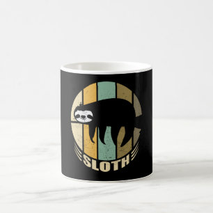 Sleuf-retro Sloth Funny Gift Koffiemok