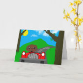 Sleuf rijdt een auto-startkaart kaart (Gele Bloem)