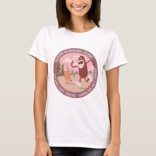 Sleuf RUNNING Team Funny Runners Graphics Gift T-shirt (Voorkant)