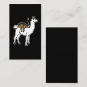 Sleuf slaapt op alpaca Lama Visitekaartje (Voorkant / Achterkant)