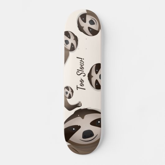 Sleuf te traag toan Animal Illustration skateboard (Voorkant)