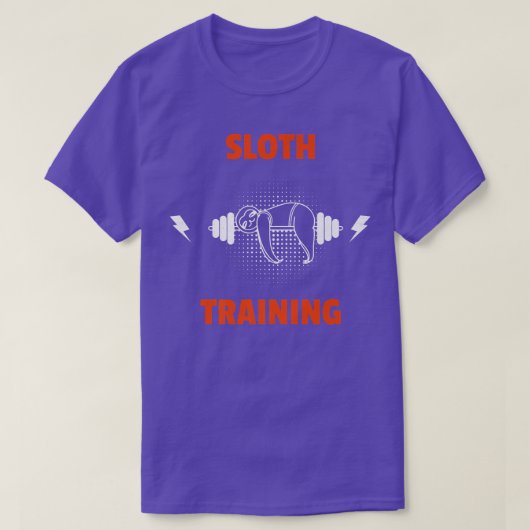 Sleuf trainingsgymzaal lui t-shirt (Design voorkant)