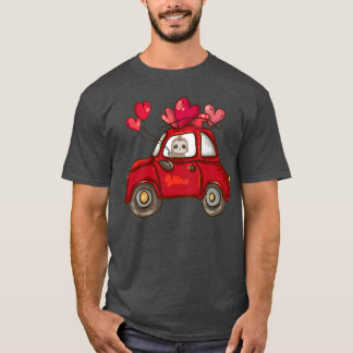 Sleuf Valentijnsdag auto Love Ballon Sloth V T-shirt