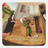 Sleuf Vierkante Sticker (Voorkant)